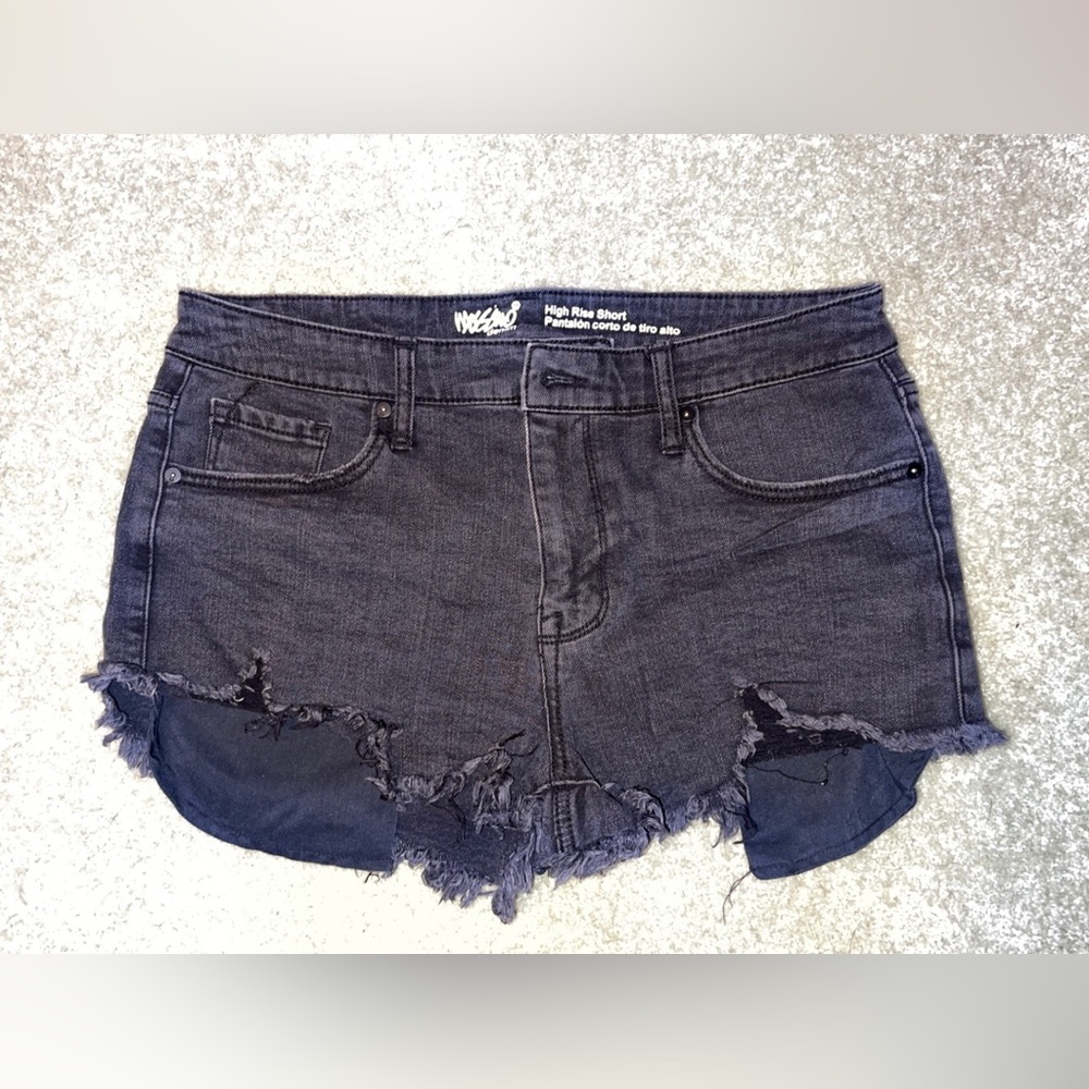 Black Jean Shorts